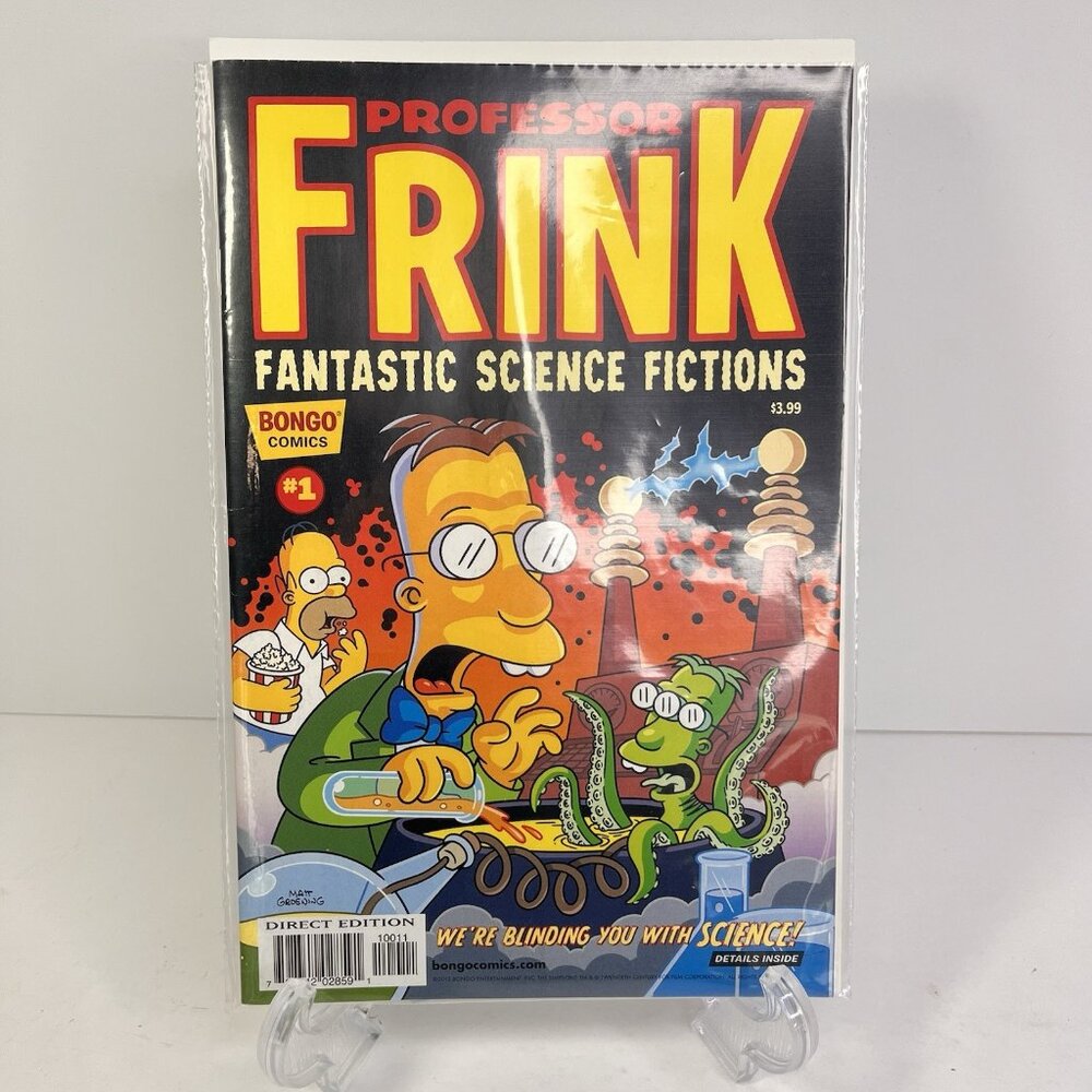 Professor Frink Fantastic Science Fictions #1 2013 Simpsons Bongo w/ 3D Glasses!